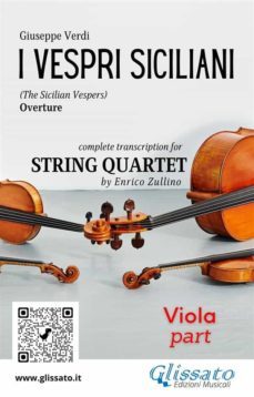 viola part of "i vespri siciliani" for string quartet (ebook)-9791220864695