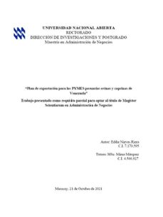 plan de exportacion para las pymes pecuarias ovinas y caprinas de venezuela (ebook)-9798223012795
