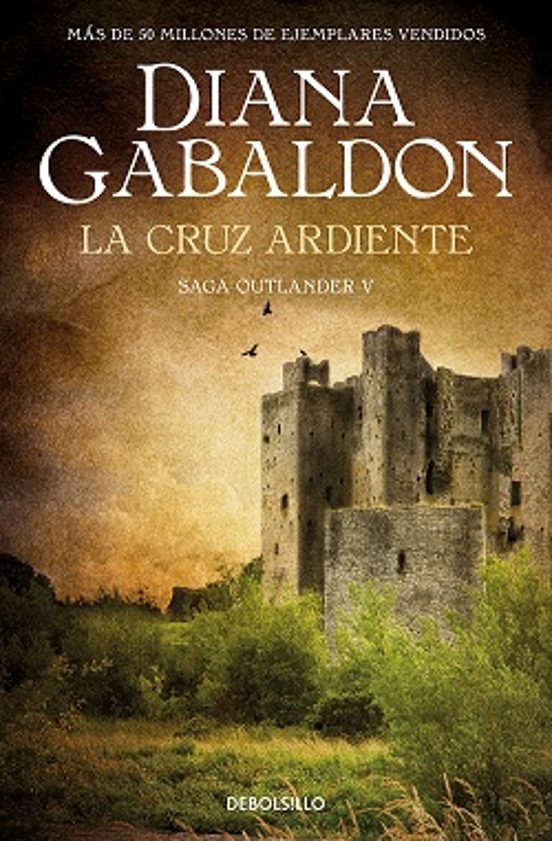 Portada de La cruz ardiente (Saga Outlander 5)