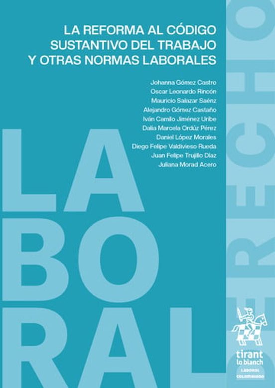Portada de La reforma al código sustantivo del trabajo y otras normas laborales
