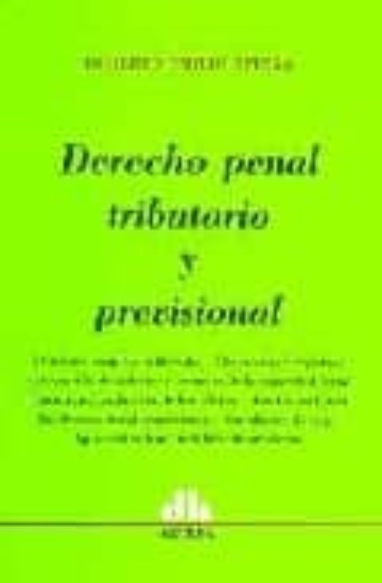 Portada de Derecho penal tributario y previsional