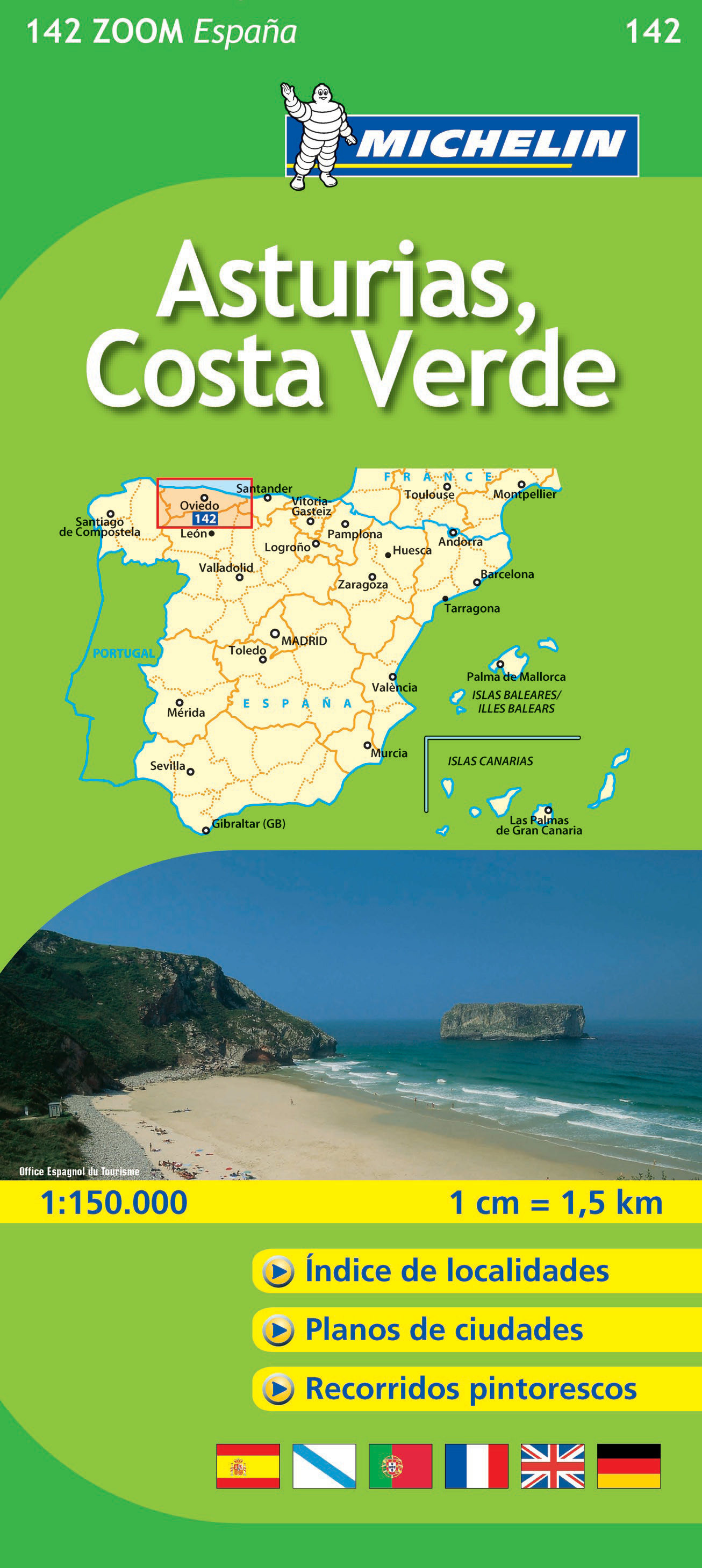 Asturias Costa Verde Ref 142 Mapas Zoom Espa U00d1a