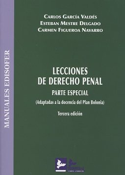 Lecciones De Derecho Penal: Parte Especial (adaptadas A La Doncella Del Plan Bolonia) por Carlos Garcia Valdes