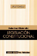 Legislacion Constitucional por Pedro Cruz Villalon