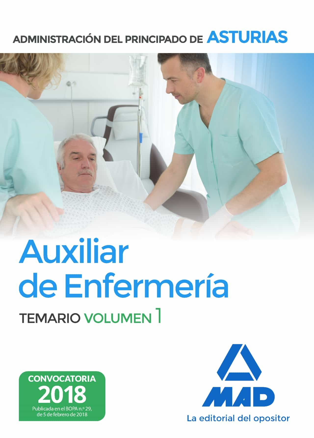 Auxiliar De Enfermeria De La Administracion Del Principado De Asturias (vol. 1) por Vv.aa.