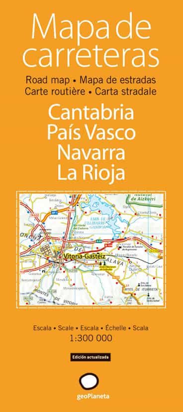 Mapa De Carreteras De Cantabria El Pais Vasco Euskadi La