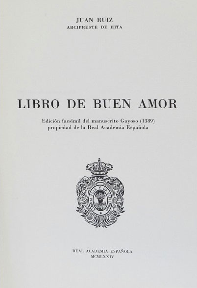 Libro Del Buen Amor por Arcipreste De Hita
