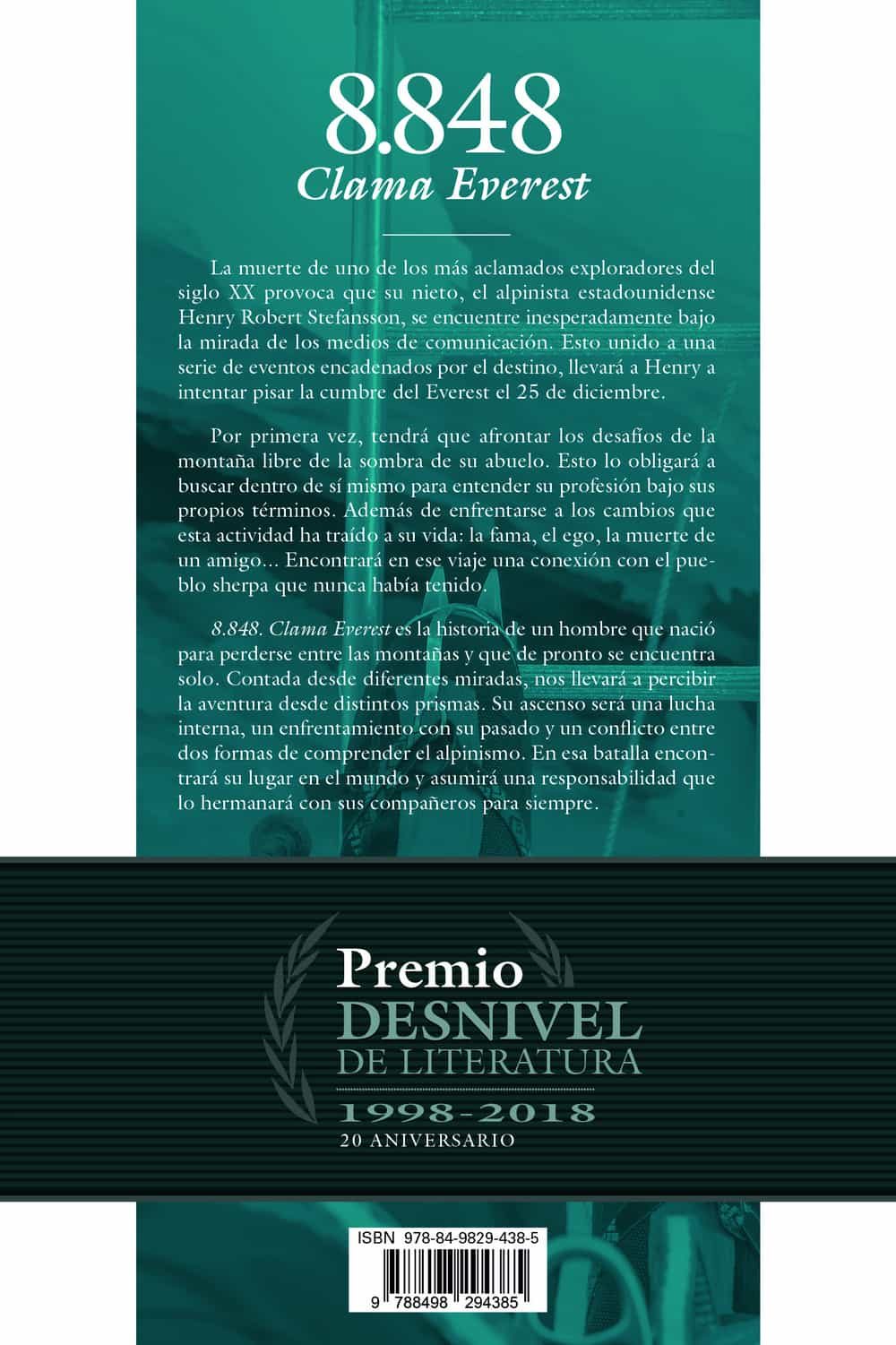 8848 Clama Everest (premio Desnivel De Literatura) por Jorge M. Mier