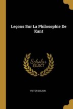 LEÇONS SUR LA PHILOSOPHIE DE KANT