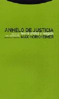 anhelo de justicia, teoria critica y religion-9788481644005 anhelo de justicia, teoria critica y religion-9788481644005