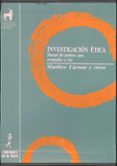 investigacion etica: manual del profesor para acompañar a lisa-matthew lipman-9788486587505 investigacion etica: manual del profesor para acompañar a lisa-matthew lipman-9788486587505