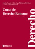 curso de derecho romano-marisa gracia vidal-olga marlasca martinez-9788498303605 curso de derecho romano-marisa gracia vidal-olga marlasca martinez-9788498303605
