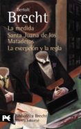 la medida / santa juana de los mataderos / la excepcion y la regl a-bertolt brecht-9788420662725 la medida / santa juana de los mataderos / la excepcion y la regl a-bertolt brecht-9788420662725