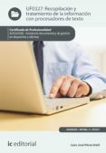 recopilacion y tratamiento de la informacion con procesadores de texto. adgg0308 (ebook)-9788416629435 recopilacion y tratamiento de la informacion con procesadores de texto. adgg0308 (ebook)-9788416629435
