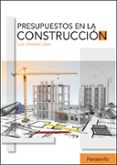 presupuestos en la construccion-luis jiménez lópez-9788428338035 presupuestos en la construccion-luis jiménez lópez-9788428338035
