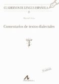 comentarios de textos dialectales-manuel ariza viguera-9788476351635 comentarios de textos dialectales-manuel ariza viguera-9788476351635