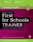 firsts for schools trainer second edition book without answers with audio-9781107446045 firsts for schools trainer second edition book without answers with audio-9781107446045