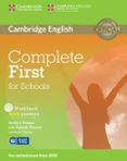 complete first for schools workbook with answers with audio cd (solo portugal)-9781107656345 complete first for schools workbook with answers with audio cd (solo portugal)-9781107656345