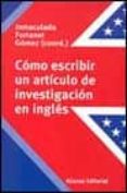 como escribir un articulo de investigacion en ingles-9788420657745 como escribir un articulo de investigacion en ingles-9788420657745