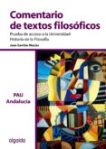 comentario de texto filosofico. prueba de acceso a la universidad de andalucia-juan gavilan macias-9788498778045 comentario de texto filosofico. prueba de acceso a la universidad de andalucia-juan gavilan macias-9788498778045