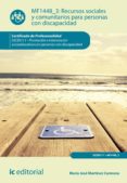 (i.b.d.) recursos sociales y comunitarios para personas con discapacidad. ssce0111 - promoción e intervención socioeducativa con personas con discapacidad-maría josé martínez carmona-9788416207855 (i.b.d.) recursos sociales y comunitarios para personas con discapacidad. ssce0111 - promoción e intervención socioeducativa con personas con discapacidad-maría josé martínez carmona-9788416207855