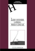 leer y entender la poesia: poesia y lenguaje-9788484272755 leer y entender la poesia: poesia y lenguaje-9788484272755
