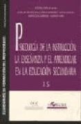 psicologia de la instruccion: la enseñanza y el aprendizaje en la educacion secundaria-9788485840755 psicologia de la instruccion: la enseñanza y el aprendizaje en la educacion secundaria-9788485840755