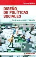 diseño de politicas sociales: fundamentos, estructura y propuestas-fernando fantova-9788490232255 diseño de politicas sociales: fundamentos, estructura y propuestas-fernando fantova-9788490232255