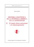 historia linguistica de la peninsula iberica en la antiguedad (ebook)-9788400094065 historia linguistica de la peninsula iberica en la antiguedad (ebook)-9788400094065