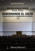gobernando el vacío-peter mair-9788491041665 gobernando el vacío-peter mair-9788491041665