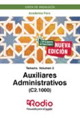 Descargar gratis ebooks epub google AUXILIARES ADMINISTRATIVOS  (C2.1000). JUNTA DE  ANDALUCÍA 9781524313975 en español de FORO  ACADEMIA PDB FB2