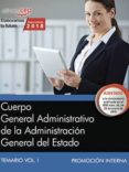 cuerpo general administrativo de la administracion general del estado (promocion interna): temario (vol. i)-9788468187075 cuerpo general administrativo de la administracion general del estado (promocion interna): temario (vol. i)-9788468187075