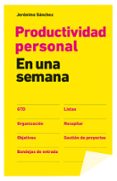 productividad personal en una semana-jeronimo sanchez-9788498752175 productividad personal en una semana-jeronimo sanchez-9788498752175