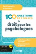 100 QUESTIONS-RÉPONSES DE DROIT POUR LES PSYCHOLOGUES