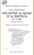 diez propuestas para mejorar la calidad de la democracia-javier (coord.) tajadura-9788416170685 diez propuestas para mejorar la calidad de la democracia-javier (coord.) tajadura-9788416170685