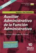 auxiliar administrativo de la funcion administrativa servicio riojano de salud. vol. 2 temario y test-9788416745685 auxiliar administrativo de la funcion administrativa servicio riojano de salud. vol. 2 temario y test-9788416745685
