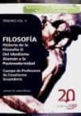 cuerpo de profesores de enseñanza secundaria. filosofia. temario vol. v.-9788468103785 cuerpo de profesores de enseñanza secundaria. filosofia. temario vol. v.-9788468103785