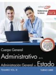 cuerpo general administrativo de la administracion general del estado (turno libre): temario (vol. iii)-9788468189895 cuerpo general administrativo de la administracion general del estado (turno libre): temario (vol. iii)-9788468189895