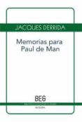 memorias para paul de man-jacques derrida-9788497846295 memorias para paul de man-jacques derrida-9788497846295