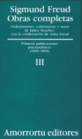 obras completas (vol.iii): primeras publicaciones psicoanaliticas-sigmund freud-9789505185795 obras completas (vol.iii): primeras publicaciones psicoanaliticas-sigmund freud-9789505185795