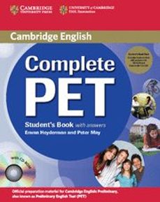 Descargar ebook format chm COMPLETE PET: STUDENT S BOOK PACK (STUDENT S BOOK/ANSWERS/CD-ROM/ CDS (2)) iBook PDB FB2 de PETER MAY