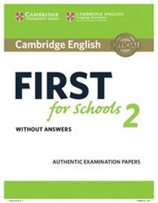 Ebooks descargar griego gratis CAMBRIDGE ENGLISH: FIRST (FCE4S) FOR SCHOOLS 2 STUDENT S BOOK WITHOUT ANSWERS de 9781316503515