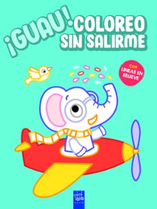 Portada de ¡GUAU! COLOREO SIN SALIRME. AZUL