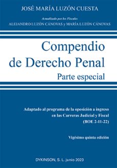 Portada de COMPENDIO DE DERECHO PENAL. PARTE ESPECIAL