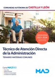 Libros italianos descarga gratuita pdf TECNICO/A DE ATENCION DIRECTA DE LA COMUNIDAD AUTONOMA DE CASTILLA Y LEON. TEMARIO MATERIAS COMUNES