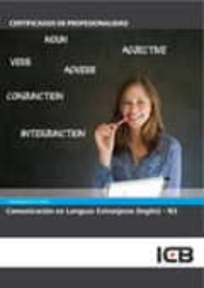 Portada de MANUAL COMPETENCIA CLAVE: COMUNICACION EN LENGUAS EXTRANJERAS (INGLES) - N3.