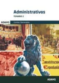 Portada de ADMINISTRATIVOS DE LAS CORTES GENERALES: TEMARIO 2