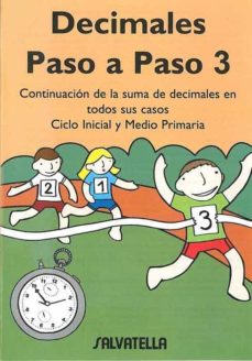 Portada de DECIMALES PASO A PASO 3 (CICLO INICIAL Y MEDIO PRIMARIA)