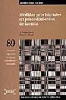 Portada de MEDIDAS PROVISIONALES EN PROCEDIMIENTOS DE FAMILIA (INCLUYE DISQU ETE) (2ª ED.)