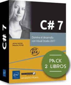Descargar pdf gratis libros descarga C# 7: PACK DE 2 LIBROS: DOMINE EL DESARROLLO CON VISUAL STUDIO 2017 in Spanish de JÉRÔME HUGON - SÉBASTIEN PUTIER 9782409015045